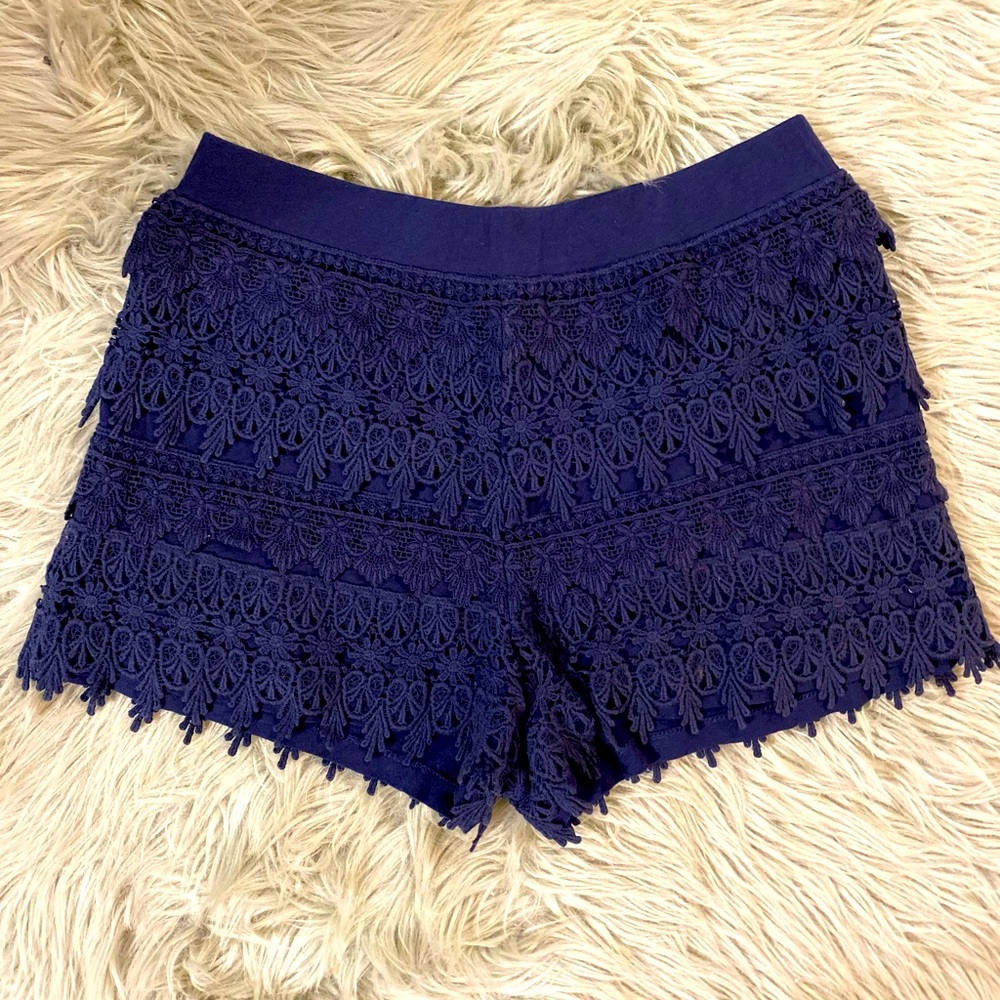Lace shorts Navy Blue
